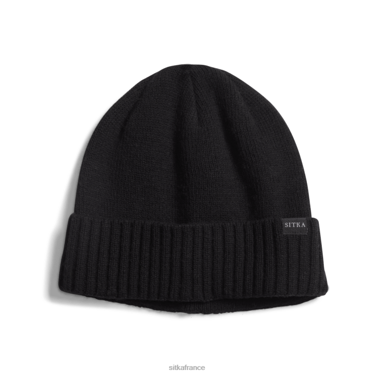 bonnets noir unisexe SITKA Gear bonnet en maille à revers LL28B300