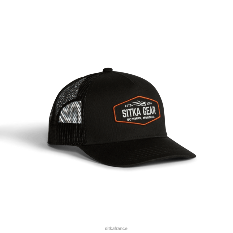 Chapeaux noir unisexe SITKA Gear camionneur hex mi pro LL28B340