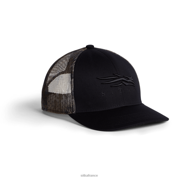 Chapeaux noir unisexe SITKA Gear camionneur icon Timber Mid Pro LL28B332