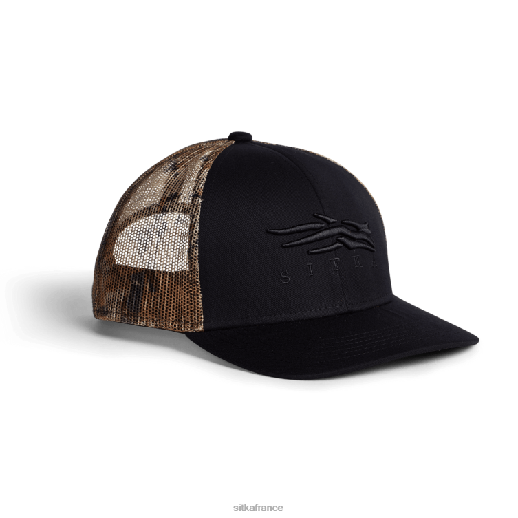 Chapeaux noir unisexe SITKA Gear camionneur icon marsh mid pro LL28B314