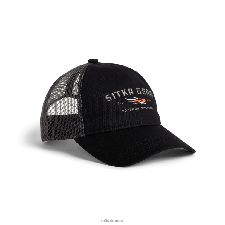 Chapeaux noir unisexe SITKA Gear mot-symbole lo pro trucker LL28B349
