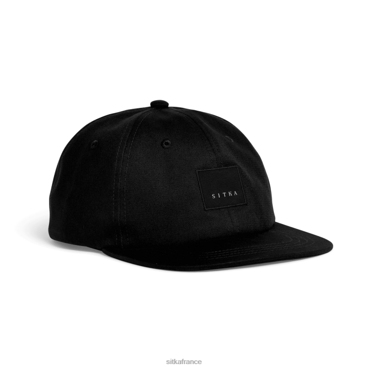 Chapeaux noir unisexe SITKA Gear snapback non structuré à patch moderne LL28B317