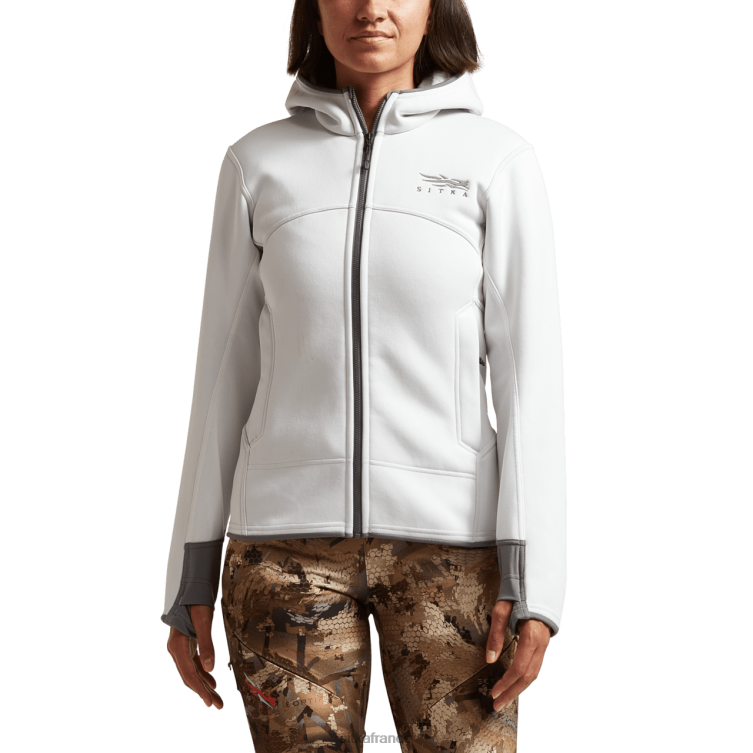 hauts blanc femmes SITKA Gear traverser le sweat à capuche LL28B396