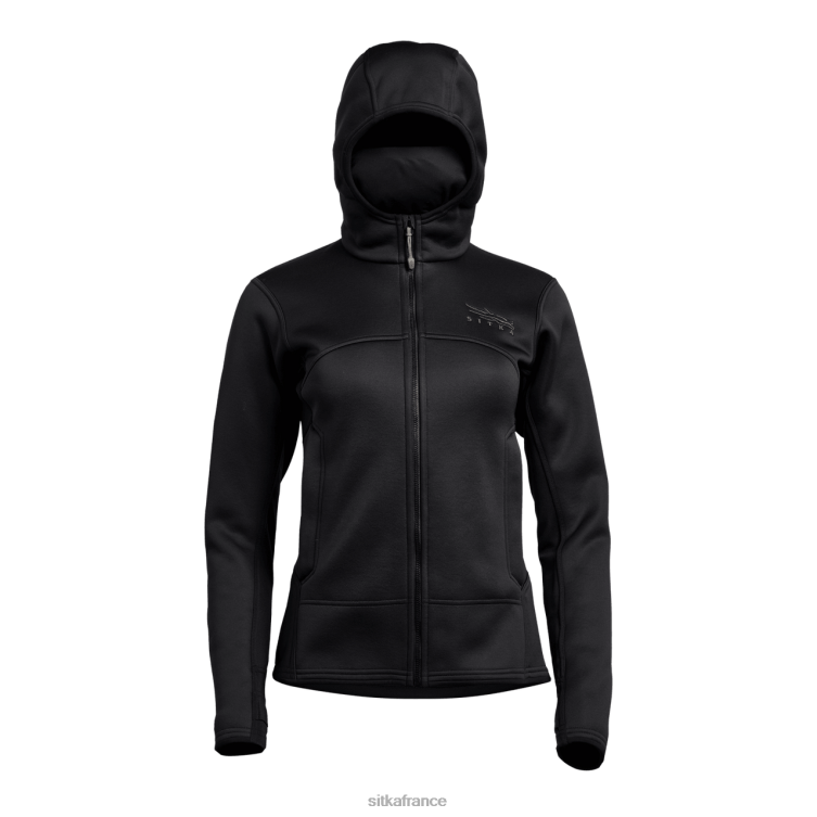 hauts noir femmes SITKA Gear traverser le sweat à capuche LL28B395