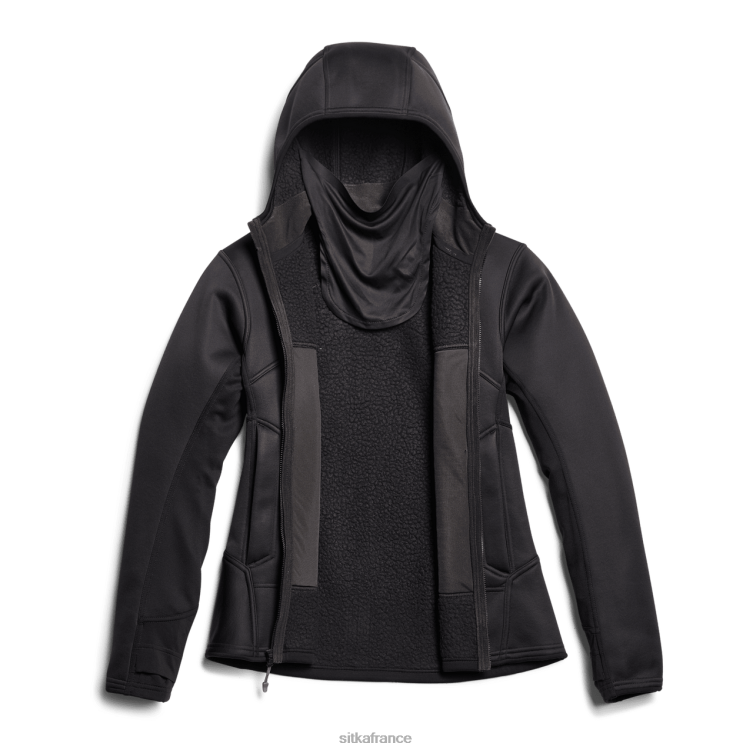 hauts noir femmes SITKA Gear traverser le sweat à capuche LL28B395
