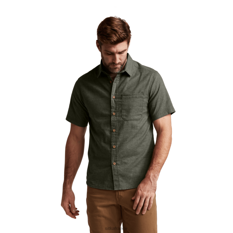hauts bruyère à lichens profonds Hommes SITKA Gear chemise ambary à manches courtes LL28B165