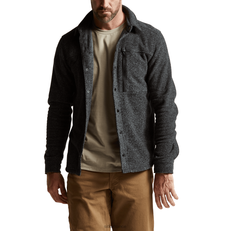 hauts bruyère noire Hommes SITKA Gear chemise ls snowcrest LL28B162