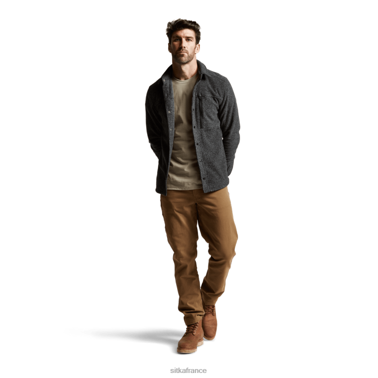 hauts bruyère noire Hommes SITKA Gear chemise ls snowcrest LL28B162