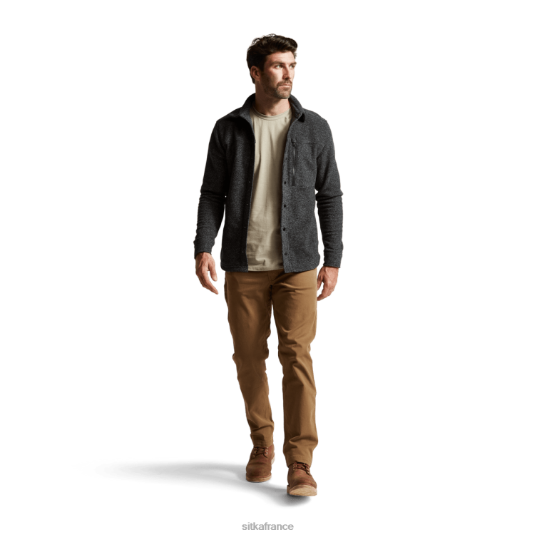 hauts bruyère noire Hommes SITKA Gear chemise ls snowcrest LL28B162