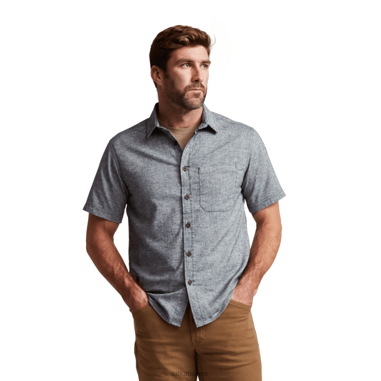 hauts bruyère étoilée Hommes SITKA Gear chemise ambary à manches courtes LL28B166