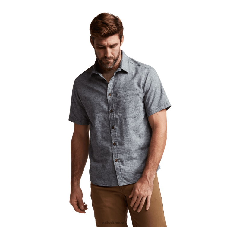 hauts bruyère étoilée Hommes SITKA Gear chemise ambary à manches courtes LL28B166