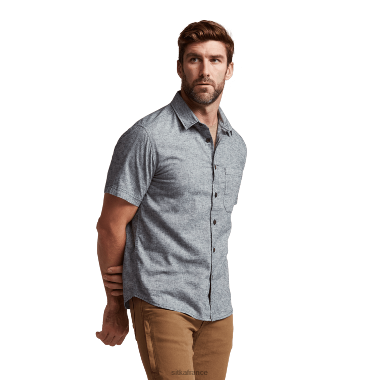 hauts bruyère étoilée Hommes SITKA Gear chemise ambary à manches courtes LL28B166