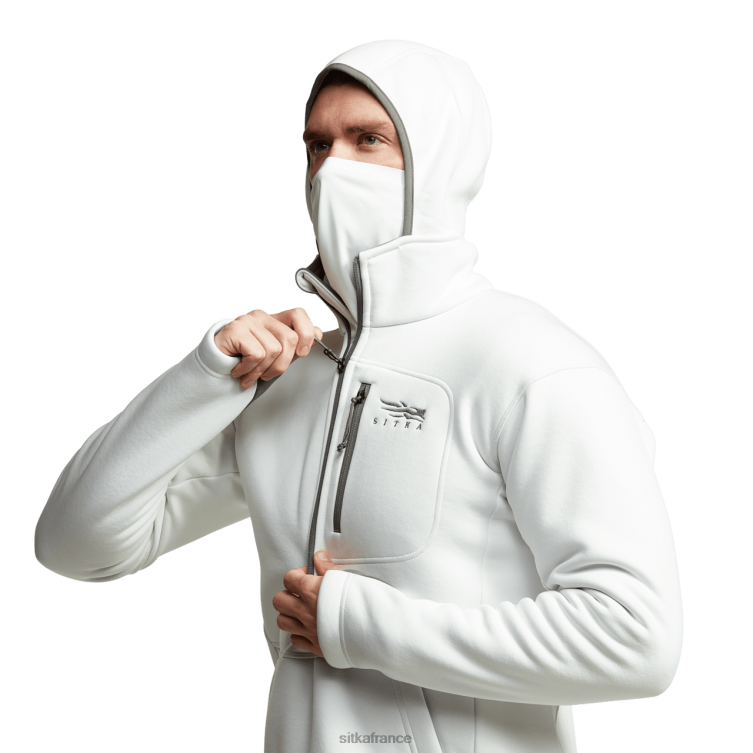 hauts blanc Hommes SITKA Gear sweat à capuche dégradé LL28B114