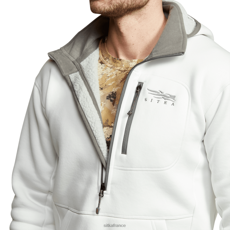 hauts blanc Hommes SITKA Gear sweat à capuche dégradé LL28B114