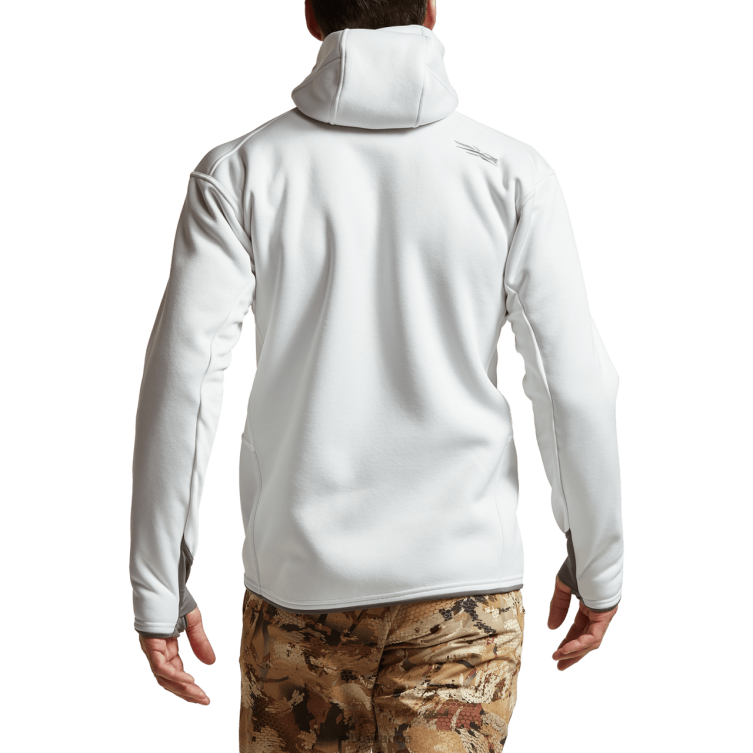 hauts blanc Hommes SITKA Gear traverser le sweat à capuche LL28B91