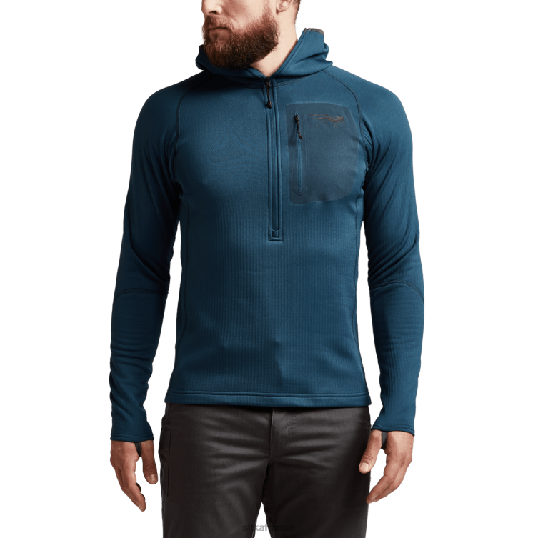 hauts bleu égéen Hommes SITKA Gear sweat à capuche épais LL28B99
