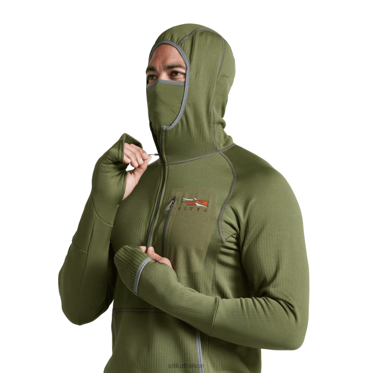 hauts forêt Hommes SITKA Gear sweat à capuche fanatique LL28B109