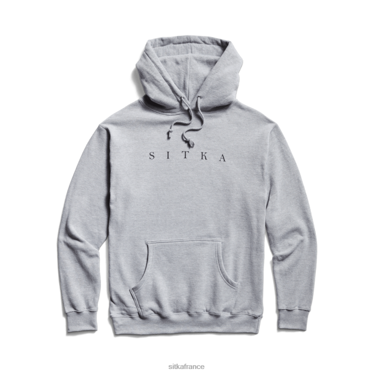 hauts gris chiné Hommes SITKA Gear sweat à capuche fondation LL28B125