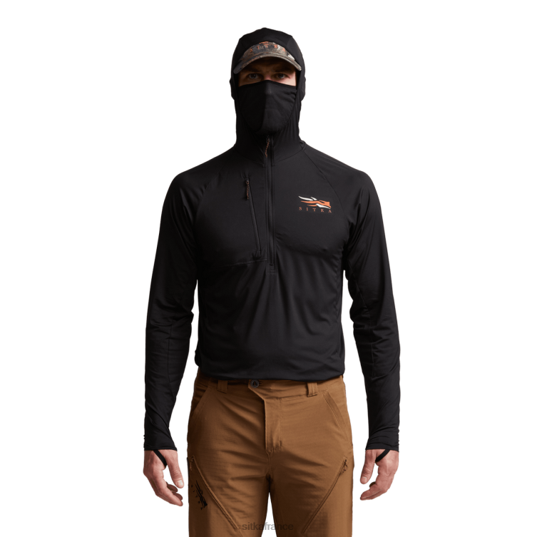 hauts noir Hommes SITKA Gear sweat à capuche Equinox Guard LL28B107