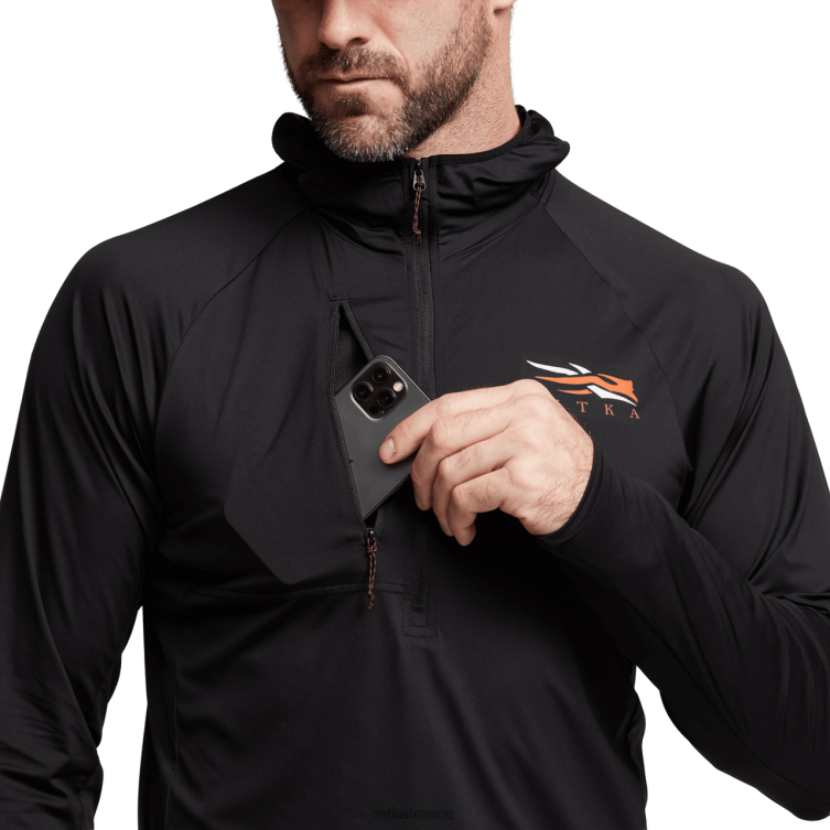 hauts noir Hommes SITKA Gear sweat à capuche Equinox Guard LL28B107