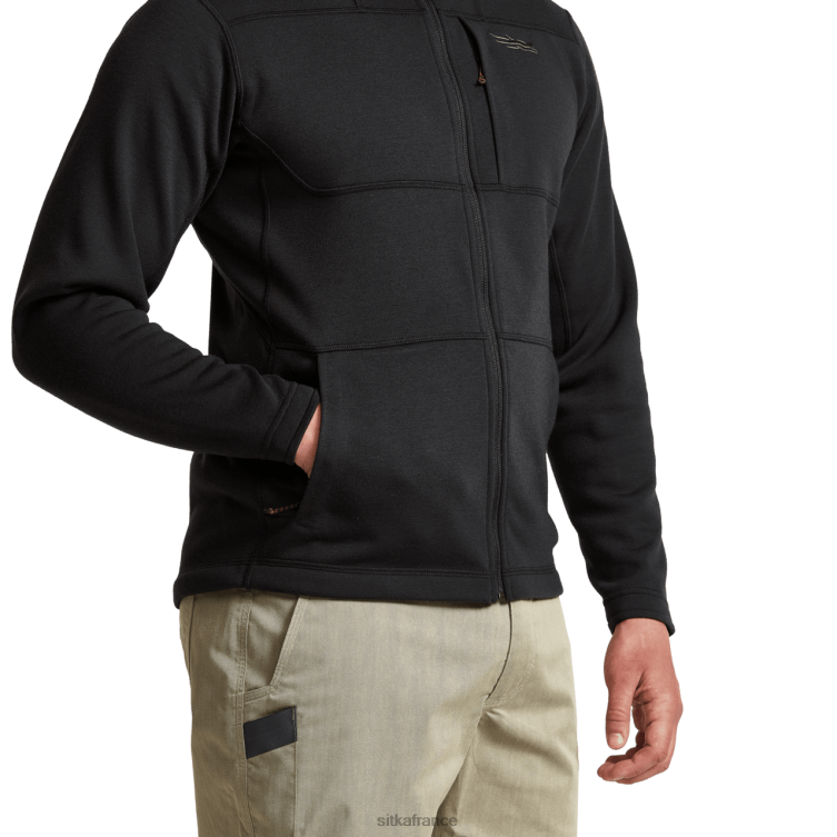 hauts noir Hommes SITKA Gear sweat à capuche de camp LL28B128