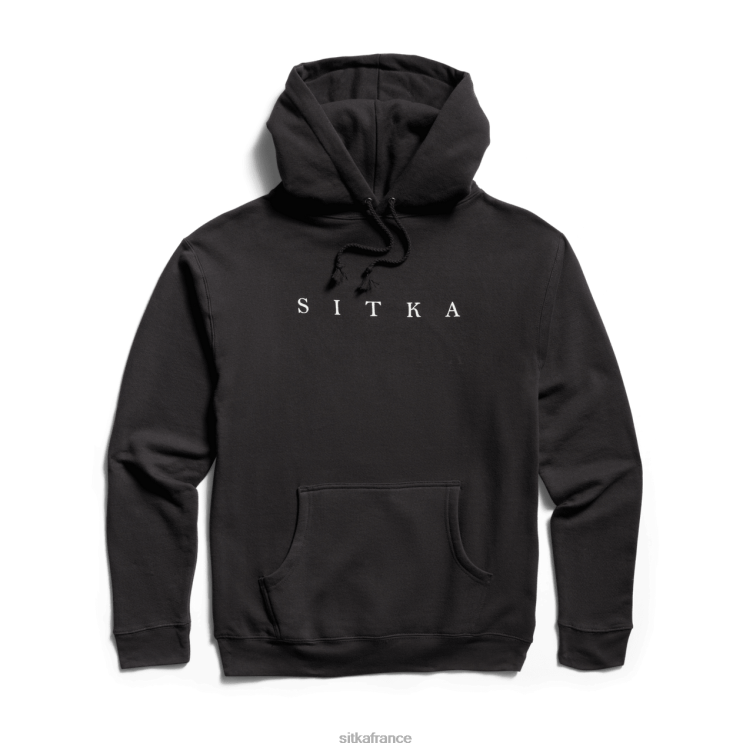 hauts noir Hommes SITKA Gear sweat à capuche fondation LL28B124