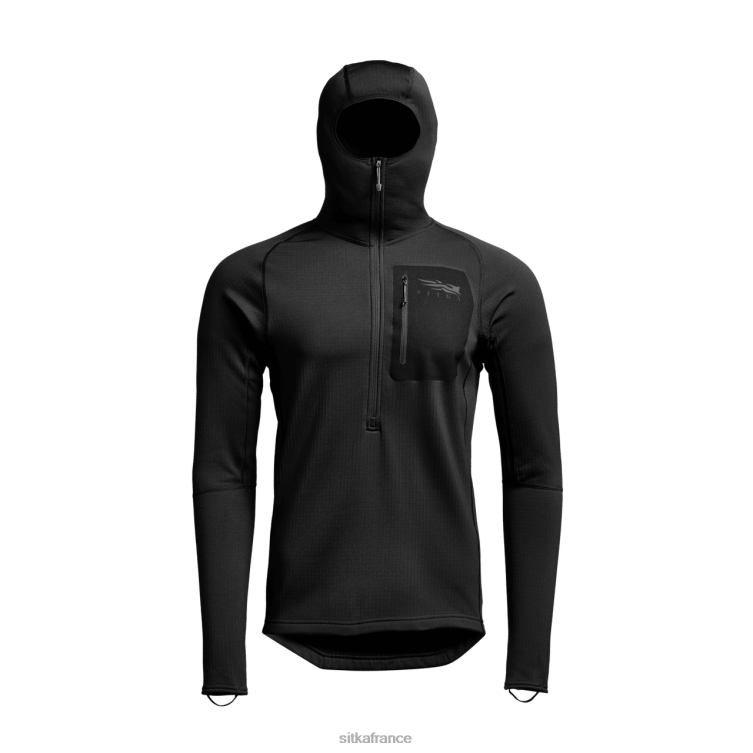 hauts noir Hommes SITKA Gear sweat à capuche épais LL28B98
