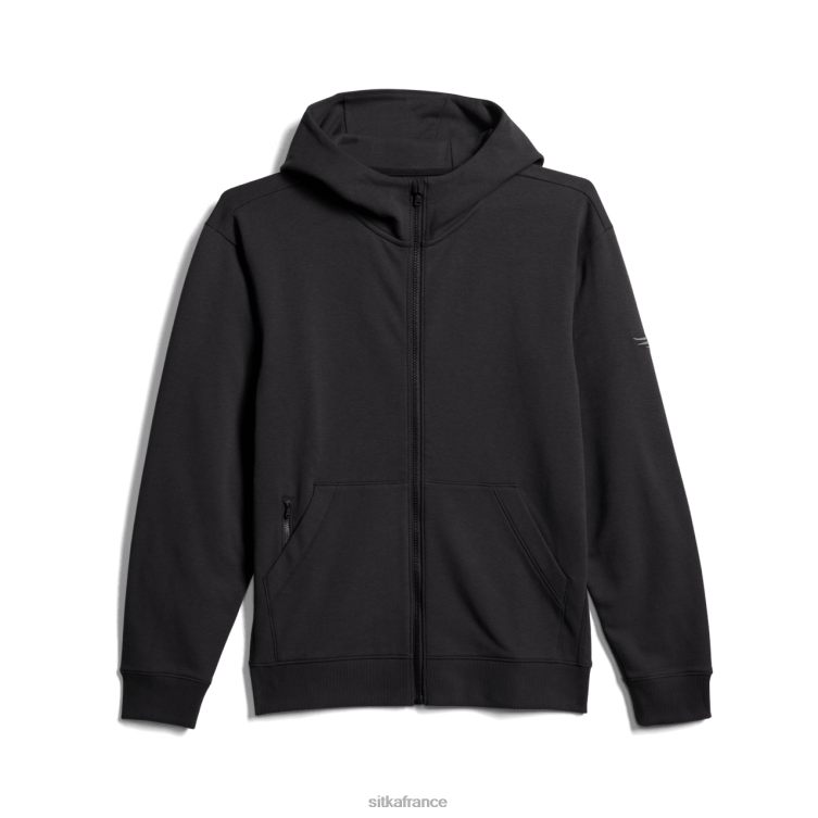 hauts noir Hommes SITKA Gear sweat à capuche zippé essentiel LL28B115