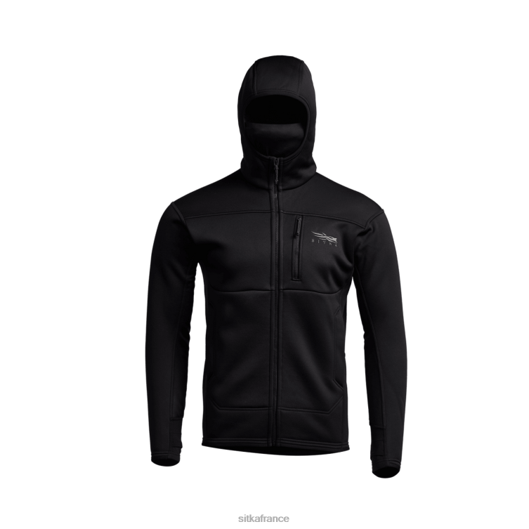 hauts noir Hommes SITKA Gear traverser le sweat à capuche LL28B90