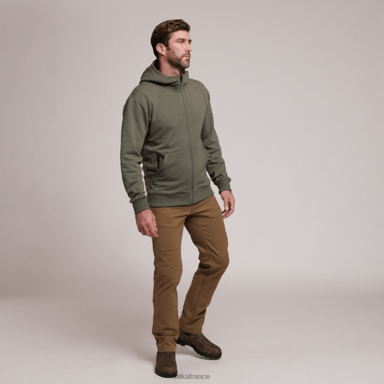 hauts pruche verte Hommes SITKA Gear sweat à capuche zippé essentiel LL28B116