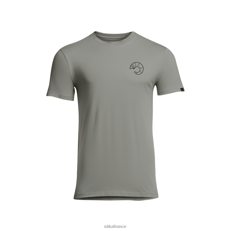 hauts gris des champs Hommes SITKA Gear t-shirt bélier LL28B151