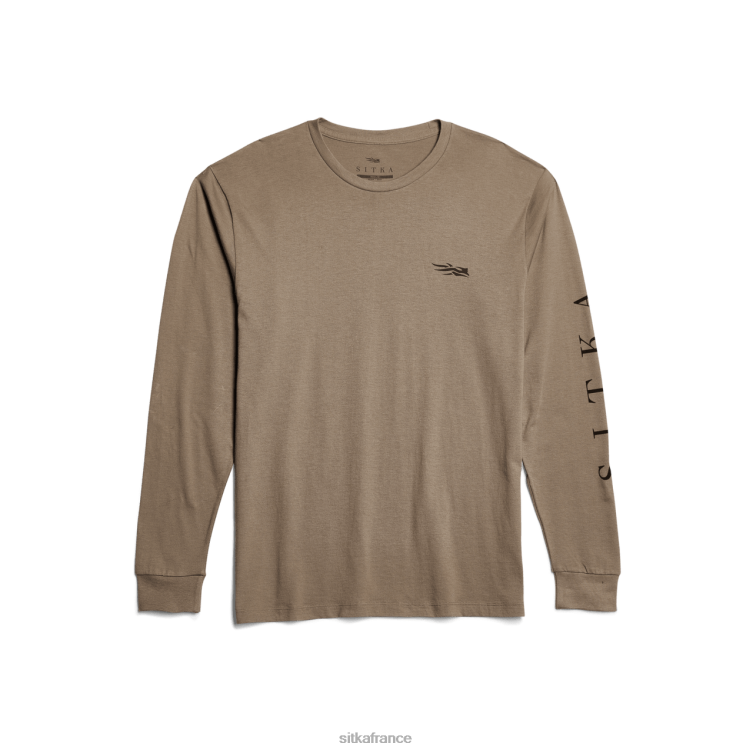 hauts noyer Hommes SITKA Gear t-shirt à manches longues LL28B136