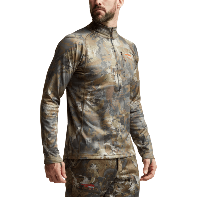 hauts bois de sauvagine optifade Hommes SITKA Gear zip-t d\'épaisseur moyenne LL28B170