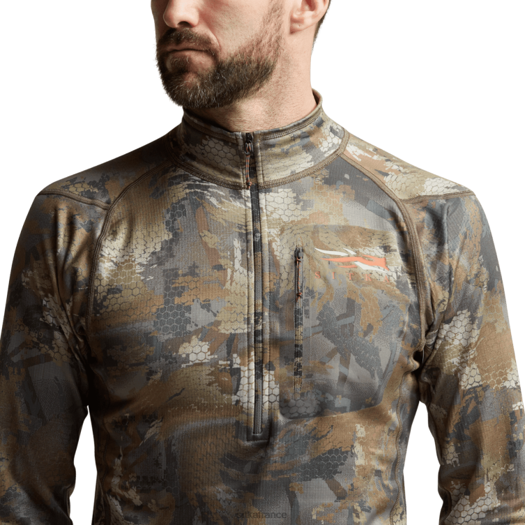 hauts bois de sauvagine optifade Hommes SITKA Gear zip-t d\'épaisseur moyenne LL28B170