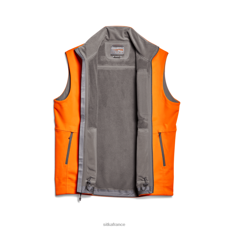 vestes et gilets orange flamboyant Hommes SITKA Gear gilet jetstream LL28B63