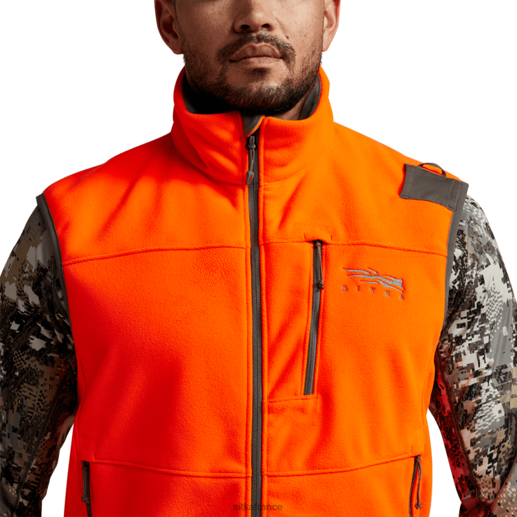 vestes et gilets orange flamboyant Hommes SITKA Gear gilet stratus LL28B77